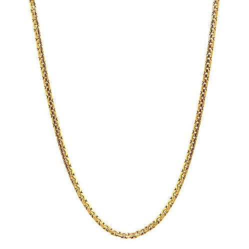 Gouden collier 44.5 cm 14 krt, Sieraden, Tassen en Uiterlijk, Kettingen, Goud, Zo goed als nieuw, Goud, Verzenden