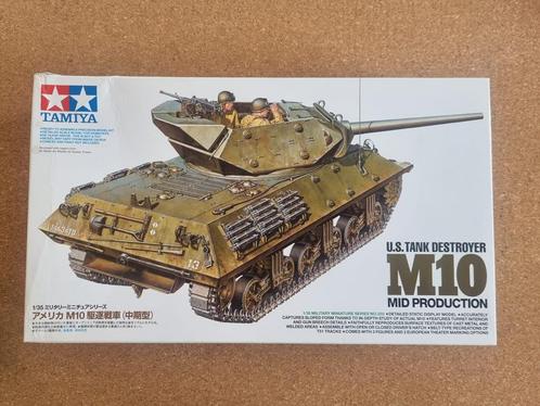 Tamiya 35350 M10 US Tank Destroyer 1:35, Hobby en Vrije tijd, Modelbouw | Auto's en Voertuigen, Tamiya, Verzenden