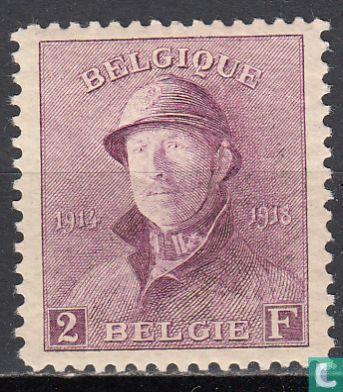 België - Koning Albert I (met helm) - 1919 (postzegels) beschikbaar voor biedingen