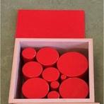 Montessori Cilinderblokken rood (1 kistje), Verzenden, Nieuw