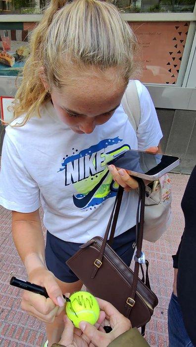 Tennis - Mirra Andréyeva - Tennisbal, Verzamelen, Overige Verzamelen