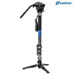 Leofoto MF-324C Carbon Statief + BV-10 Videokop + VD-04 Voet, Audio, Tv en Foto, Fotografie | Statieven en Balhoofden, Eenpoot