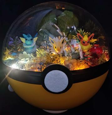 Custom By Britt Pokémon Light-Up Terrarium-Maat XXL beschikbaar voor biedingen