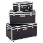 Aluminium koffer set / gereedschapkoffers 3-in-1 zwart, Nieuw, Verzenden
