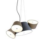 Marset Tam Tam Mini, blauw-grijs/bruingrijs (Hanglampen), Huis en Inrichting, Lampen | Hanglampen, Verzenden, Nieuw