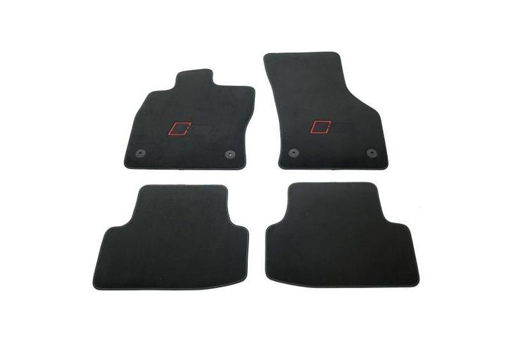 udi A3 (8Y) RS velourse mattenset voor- en achterzijde (gr), Auto diversen, Automatten, Nieuw, Verzenden