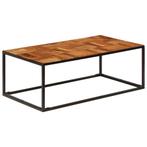vidaXL Salontafel 110x60x40 cm massief acaciahout en staal, 100 tot 150 cm, Verzenden, Nieuw, 50 tot 100 cm