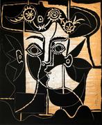 Pablo Picasso (1881-1973) - Großer Frauenkopf mit, Antiek en Kunst