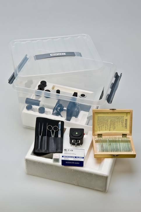 NU MET KINDEREN MICROSCOPEREN -  SCHOOL MICROSCOPEERSET, Audio, Tv en Foto, Optische apparatuur | Microscopen, Biologische microscoop