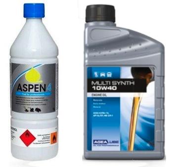 Starterspakket 1 liter 10W40 olie, 1 liter Aspen4 beschikbaar voor biedingen