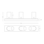 Plafond/Wandlamp Bellezza Bagno Dex IP44 50x10,3x9 cm LED, Ophalen of Verzenden, Nieuw