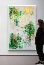 Irena Lenartowicz - Green&Gold Composition - XXL, Antiek en Kunst
