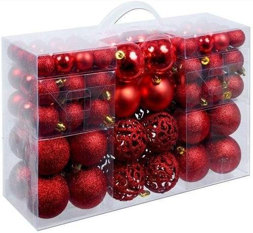 Kerstballen 100 stuks rood, Diversen, Kerst, Nieuw, Verzenden