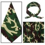 Fako Fashion® - Bandana - Camouflage - Groen, Nieuw, Verzenden