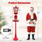 2dekans | Coast Kerstlantaarnpaal met Sneeuweffect en Muziek, Diversen, Kerst, Ophalen of Verzenden, Zo goed als nieuw