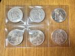 Frankrijk. 50 Francs Hercule anni vari (lotto di 6 monete), Postzegels en Munten