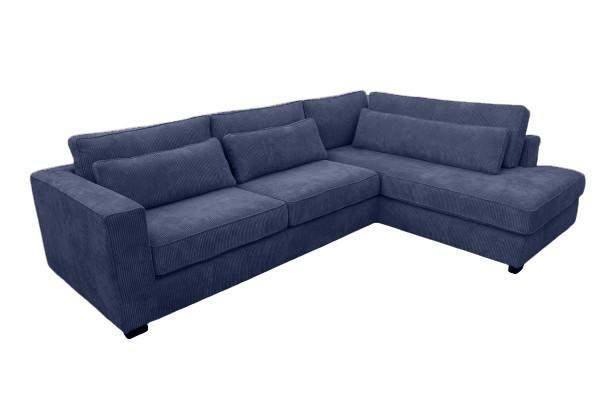 Hoekbank Merselo - hoekbanken - Blauw, Huis en Inrichting, Banken | Sofa's en Chaises Longues, Nieuw, Stof