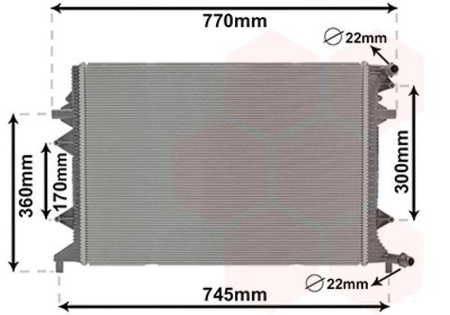 RADIATOR VOOR VW TIGUAN 2007-2011 5N0121251C, Auto-onderdelen, Airco en Verwarming, Nieuw, Ophalen of Verzenden