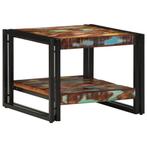 vidaXL Salontafel 50x50x38 cm massief gerecycled hout, Verzenden, Nieuw, Overige houtsoorten, 50 tot 100 cm