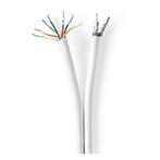Netwerk en coax kabel | Nedis | 50 m (Cat6, Wit), Computers en Software, Pc- en Netwerkkabels, Verzenden, Nieuw