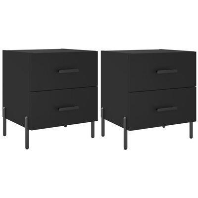 VidaXL nachtkastjes (2st), zwart, 40 x 35 x 47,5 cm, Diversen, Overige Diversen, Ophalen