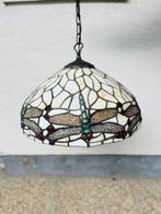 Tiffany style - Plafondlamp - Brons, Glas (glas-in-lood),, Antiek en Kunst, Curiosa en Brocante