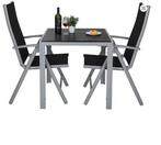 3-delige Tuinset met Klapstoelen en Vierkante Buitentafel, Verzenden, Nieuw