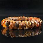 Raw 49 g Baltische amber armband – Aardse fossiele segmenten