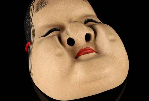 Noh masker - Hout, Kunstenaar: Takeuchi Korin -, Antiek en Kunst, Antiek | Overige Antiek