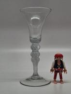 Wijnglas - Zeer zeldzaam 3 knoop wijnglas c1745 - Loodvrij -