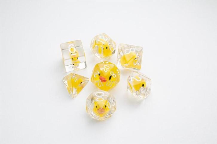 Dice Embraced - Rubber Duck Dice Set (7 stuks) | GameGenic -, Hobby en Vrije tijd, Gezelschapsspellen | Bordspellen, Nieuw, Verzenden