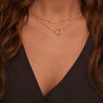 Lelu Ketting Dames - Goudkleurig - Gold Plated - 2 delig -, Ophalen of Verzenden, Zo goed als nieuw, Lelu