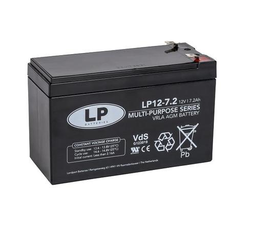 Landport (LP) VRLA-LP accu 12 volt 7,2 ah LP12-7,2 VDS (t2), Computers en Software, Noodvoedingen (UPS), Nieuw, Ophalen of Verzenden