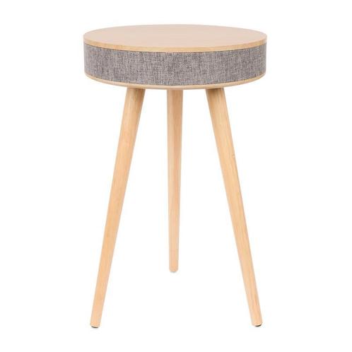 Design bijzettafel met ingebouwde speaker - Ø 36,5 x 60 cm, Huis en Inrichting, Tafels | Bijzettafels, Nieuw, Verzenden