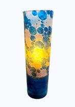 Lamp - Cilinderlamp van resin, met bellenpatroon – Vintage