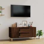 vidaXL Tv-meubel 102x44,5x50 cm bewerkt hout bruin, 100 tot 150 cm, Verzenden, Nieuw, Minder dan 100 cm