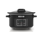 Crock Pot CR052 - Slow Cooker - 4,7L Hinged Lid - Zwart, Verzenden, Zo goed als nieuw