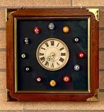 Vintage wandklok Billiards Clock – biljartthema – met, Antiek en Kunst