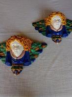 Decoratief ornament (2) - Italië - Majolica engelen, Antiek en Kunst