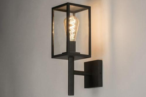 Rietveld Wandlampen - Zwart - Glas, Aluminium, Huis en Inrichting, Lampen | Wandlampen, Verzenden