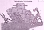 Tank gaat over de grens op Spotprent (lijst optie, Lithos), Verzenden