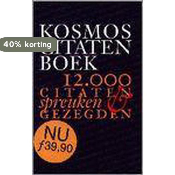 KOSMOS GROOT CITATENBOEK 9789021592695 Bart de Graaff, Boeken, Woordenboeken, Gelezen, Verzenden