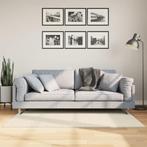 vidaXL Vloerkleed ISTAN hoogpolig glanzend 80x150 cm, Verzenden, Nieuw, Crème