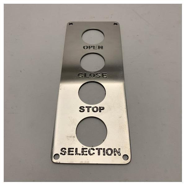 Bieden: Marine Stainless Steel Control Panel, Watersport en Boten, Navigatiemiddelen en Scheepselektronica, Kabel of Apparatuur