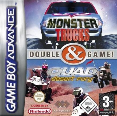 Monster Trucks + Quad Desert Fury (GameBoy Advance), Spelcomputers en Games, Games | Nintendo Game Boy, Gebruikt, Verzenden