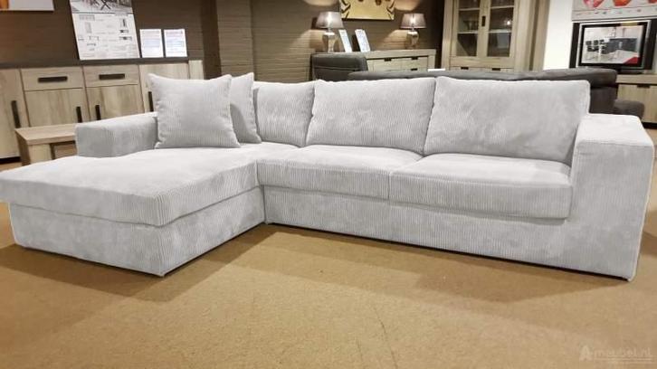 Loungebank Loenen - loungebanken - Wit, Huis en Inrichting, Banken | Sofa's en Chaises Longues, Nieuw, Stof