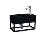 Sani Royal Fontein Frame Mat Zwart Quartz Chroom, Tuin en Terras, Nieuw