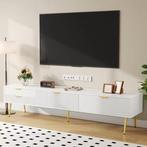 TV-meubel 175 cm –lowboard met lades, deuren en goudaccenten, Verzenden, Nieuw