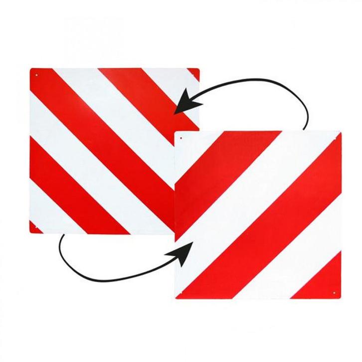 Gevarenplaat Aluminium Dubbelzijdig Italië/Spanje, Caravans en Kamperen, Kampeeraccessoires, Nieuw