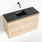 MONDIAZ OLAN 80cm toiletmeubel washed_oak. LEX wastafel, Ophalen of Verzenden, Nieuw, Bad